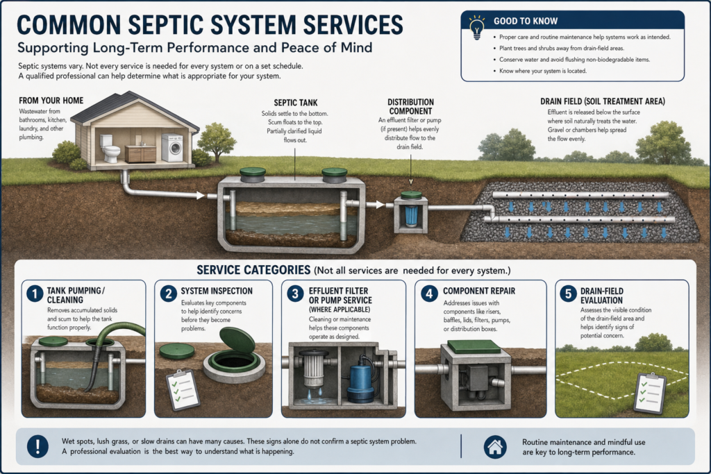 Septicserviceco Common Septic Service Types Services