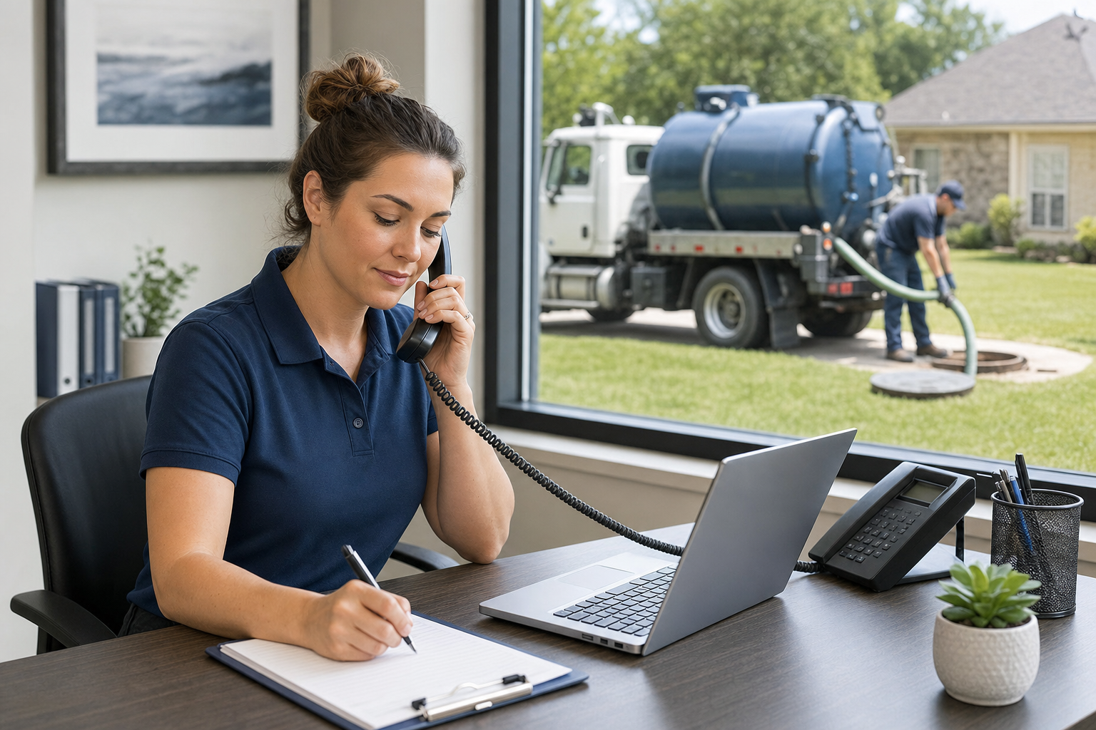 Septic service contact information for pumping cleaning repair inspection backups and drain field help