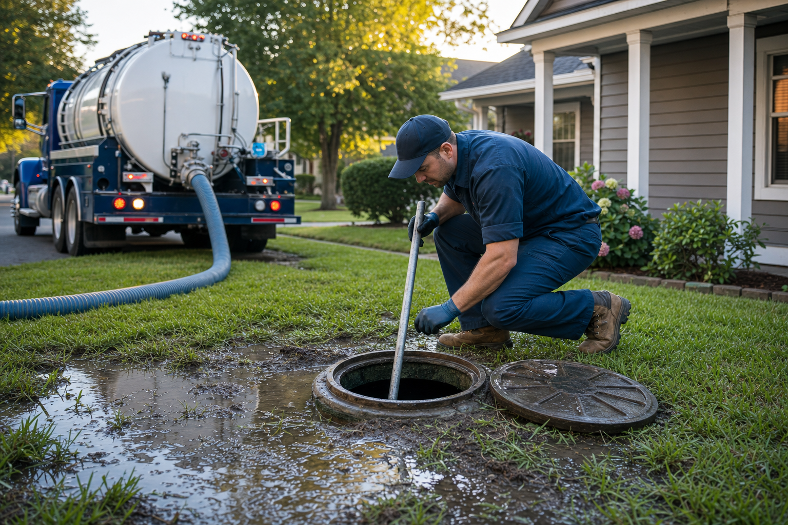 Local emergency septic service information and service options