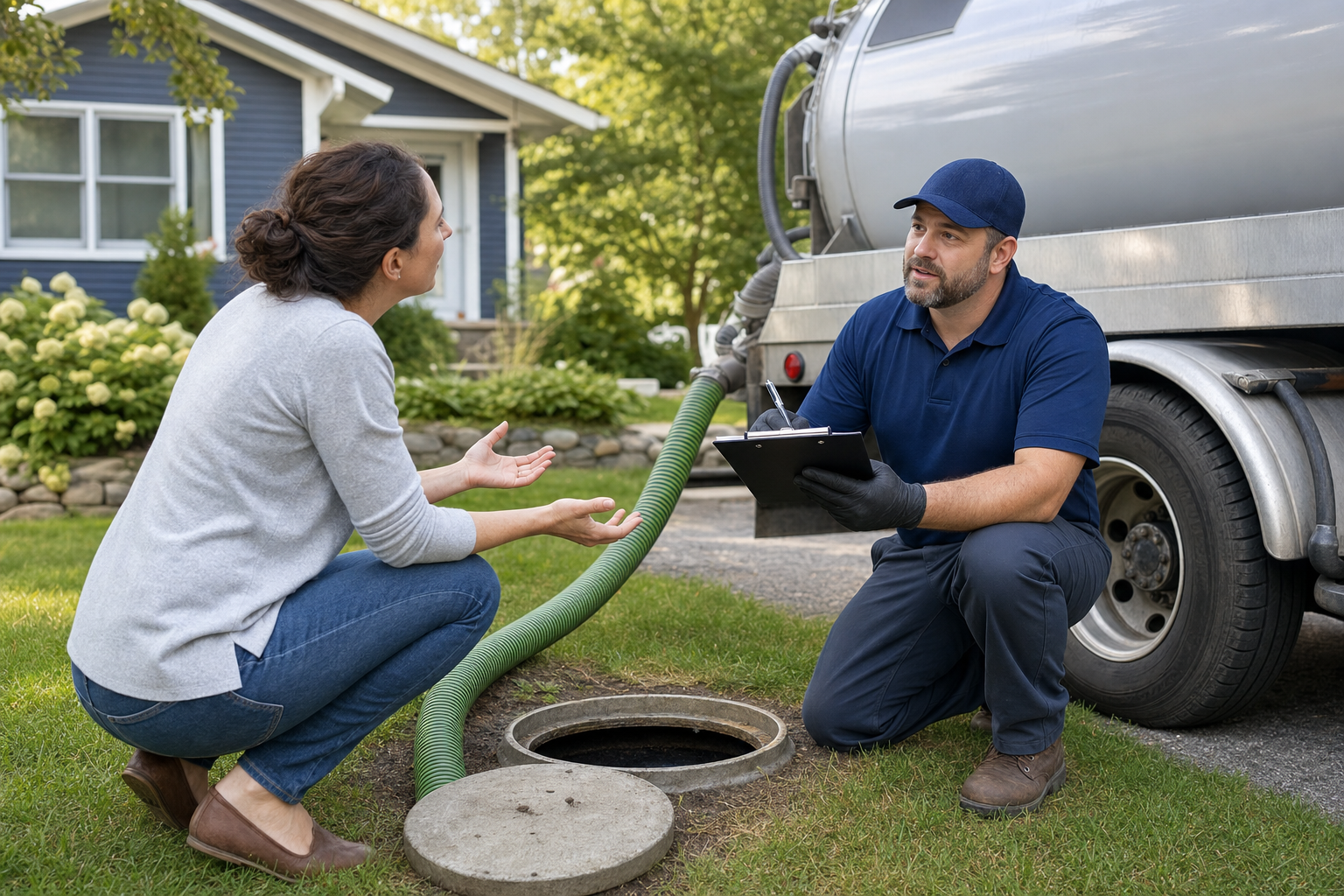 Septic service questions about pumping cleaning repair inspections backups drain fields and costs