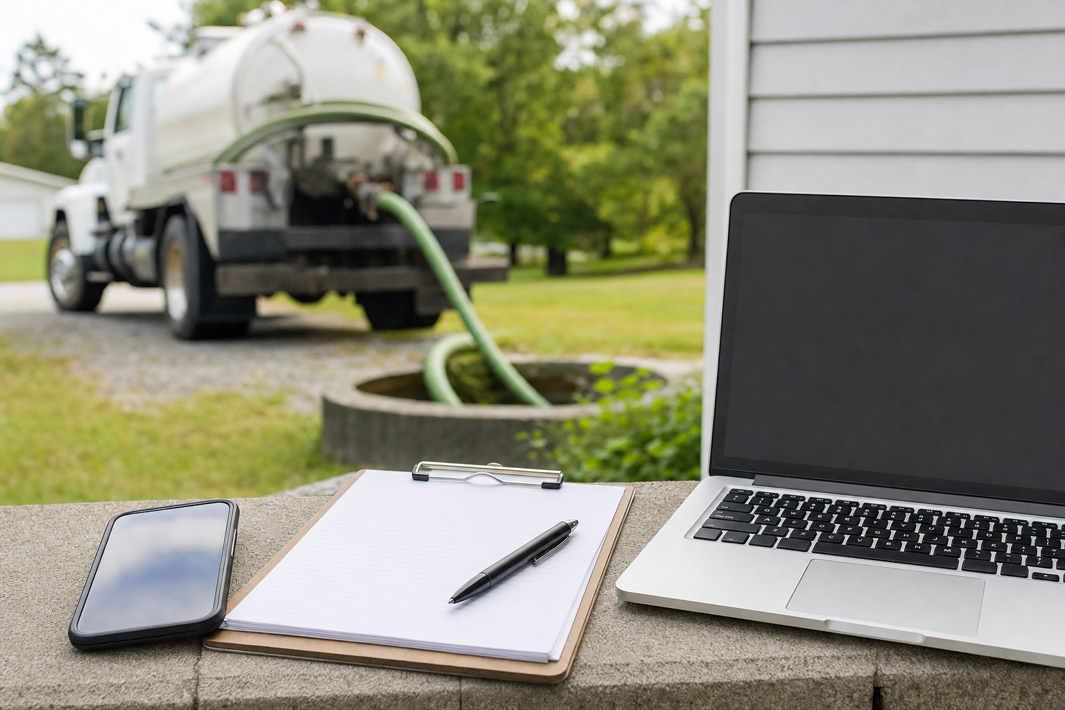 Septic Service Co referral disclosure and septic service provider information