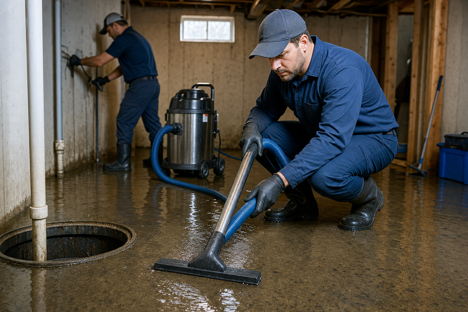 Local septic backup cleanup help information and service options