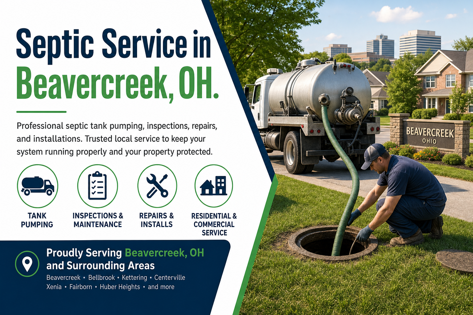Septic Service in Beavercreek OH from Septic Service Co.