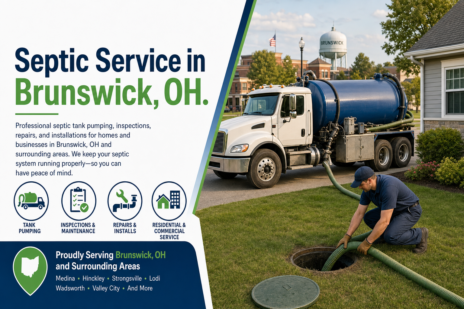 Septic Service in Brunswick OH from Septic Service Co.