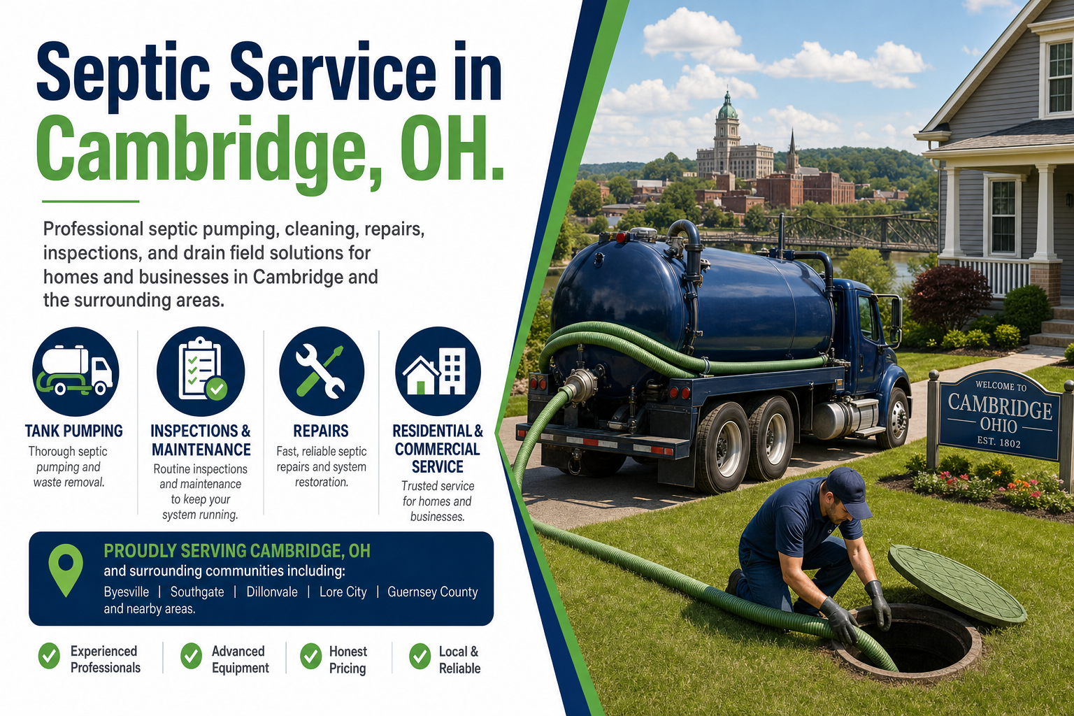 Septic Service in Cambridge OH from Septic Service Co.