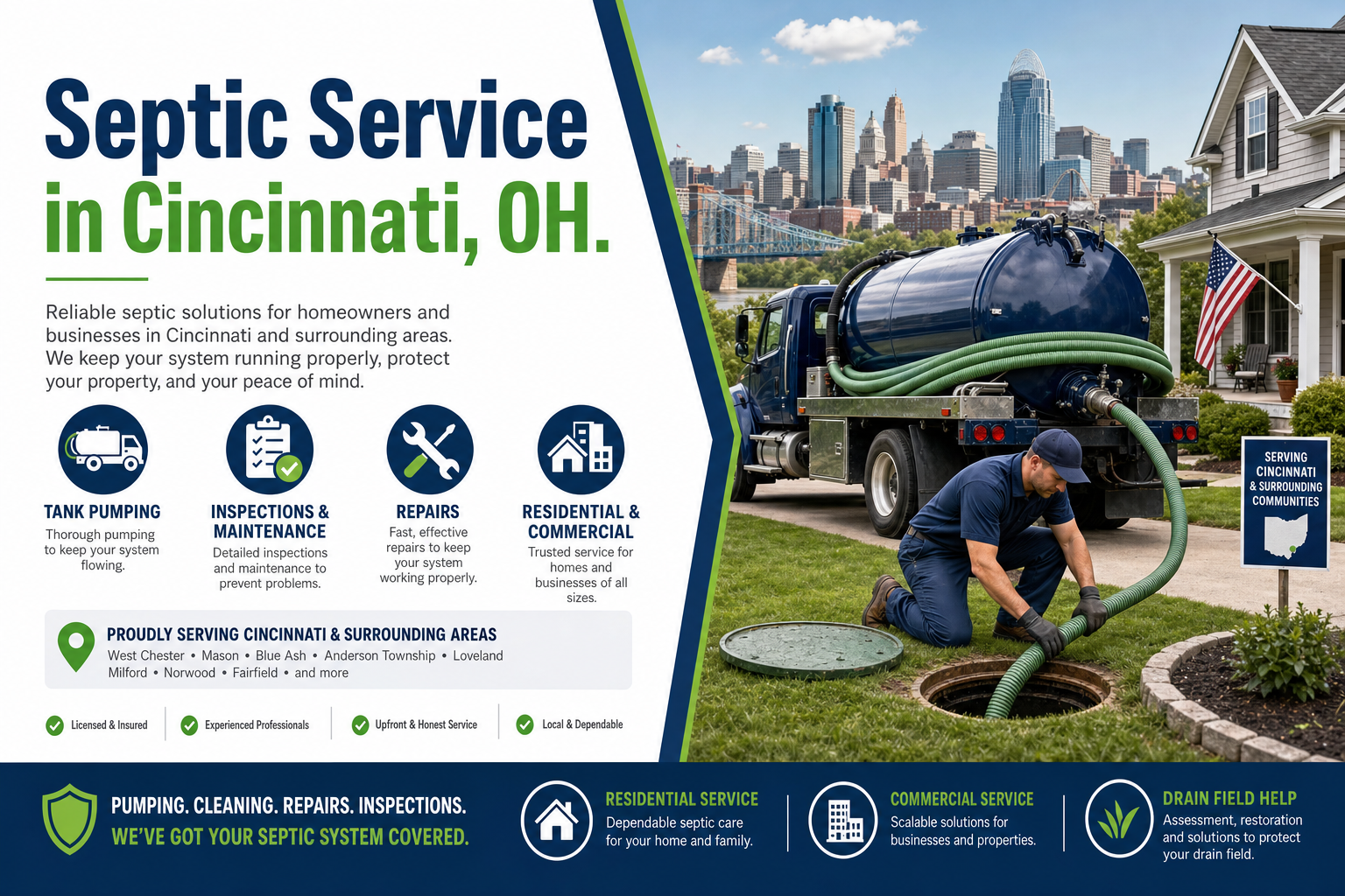 Septic Service in Cincinnati OH from Septic Service Co.