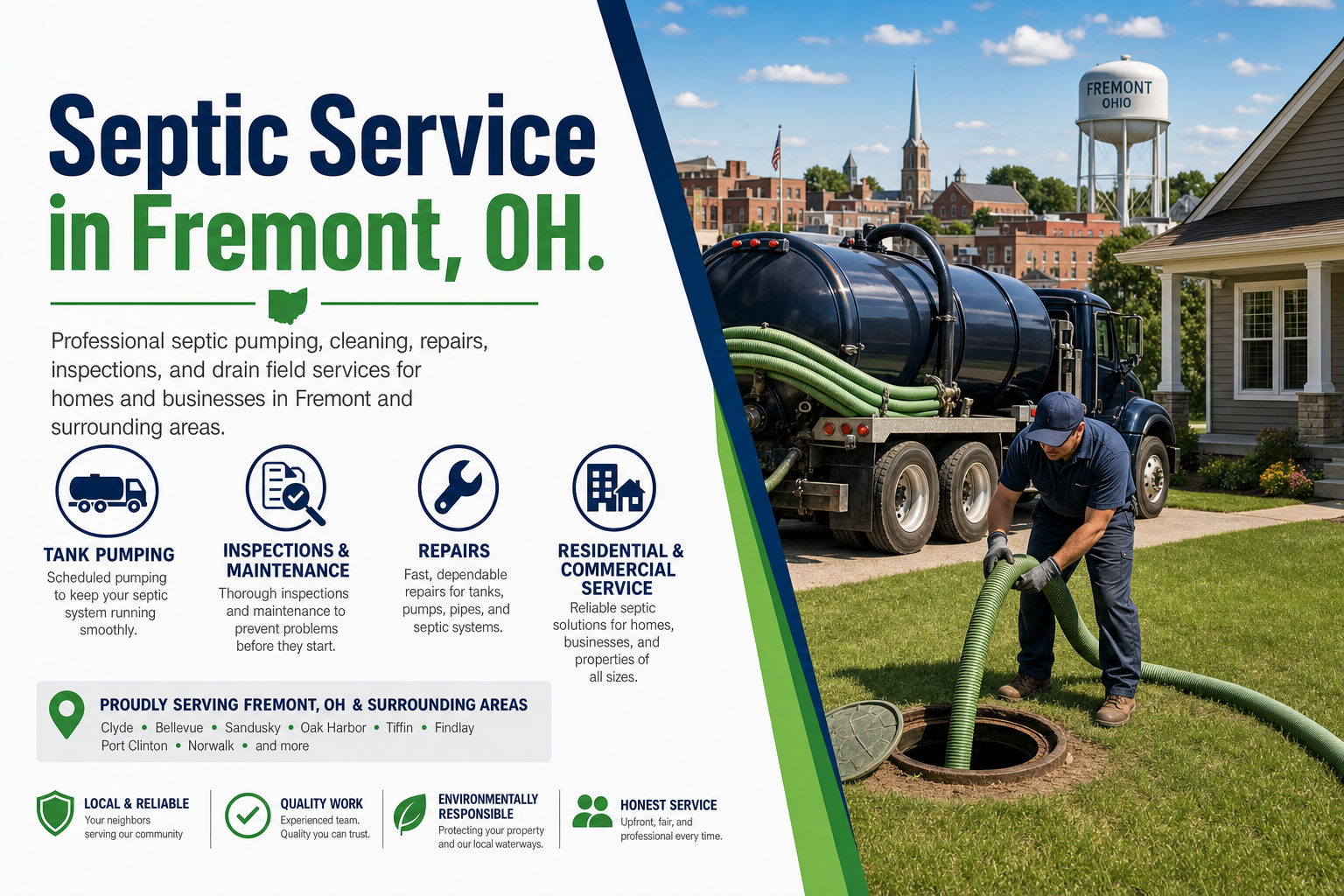 Septic Service in Fremont OH from Septic Service Co.