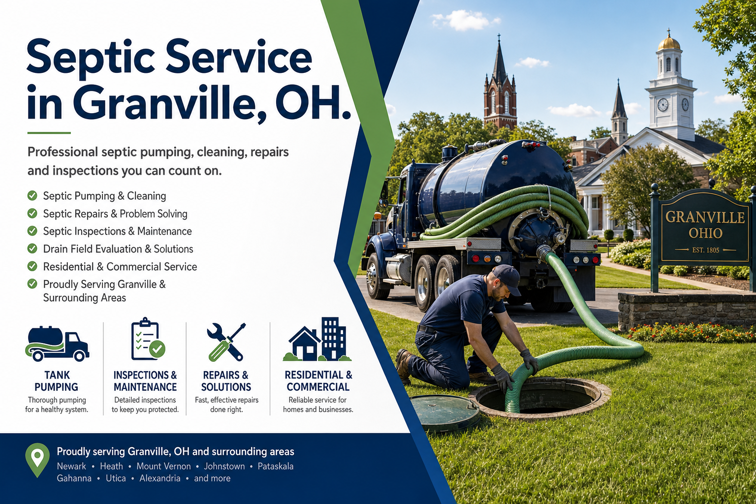 Septic Service in Granville OH from Septic Service Co.