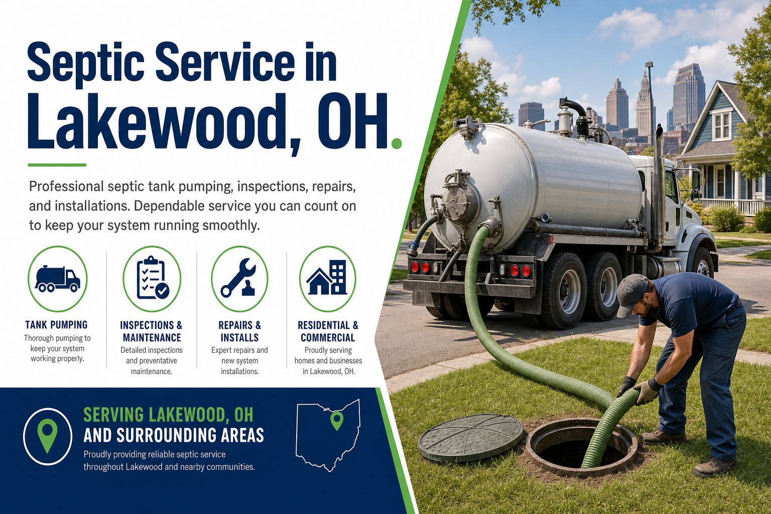Septic Service in Lakewood OH from Septic Service Co.