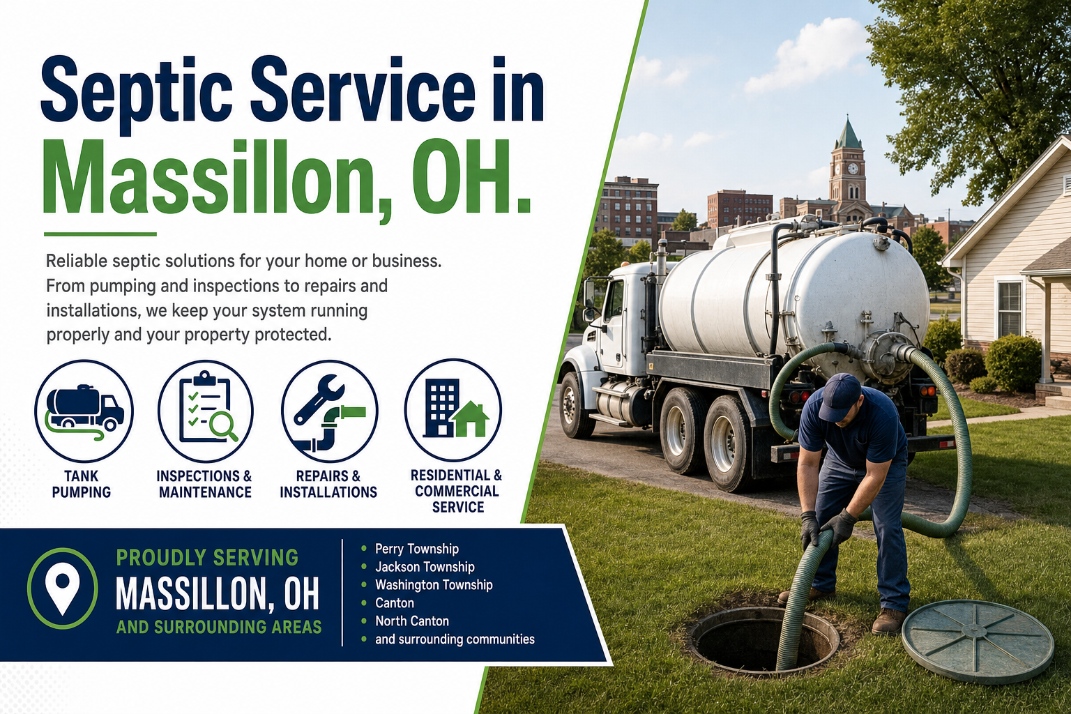 Septic Service in Massillon OH from Septic Service Co.