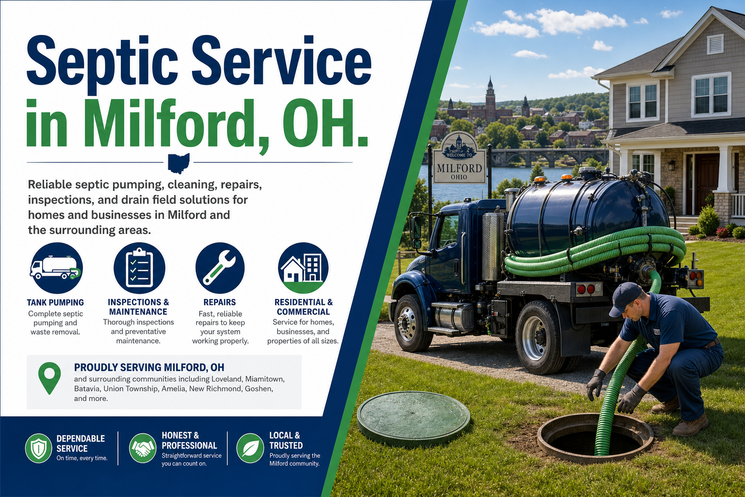 Septic Service in Milford OH from Septic Service Co.