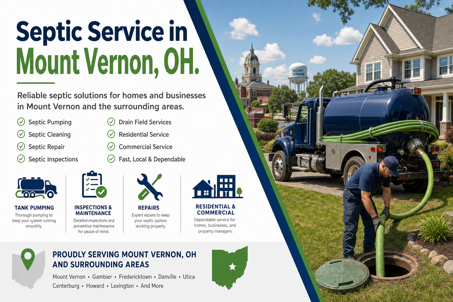 Septic Service in Mount Vernon OH from Septic Service Co.