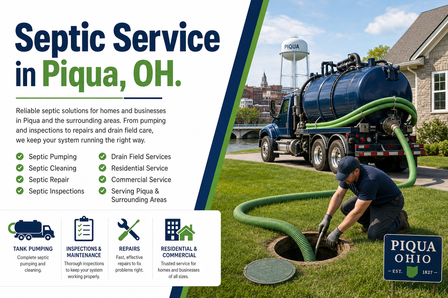 Septic Service in Piqua OH from Septic Service Co.