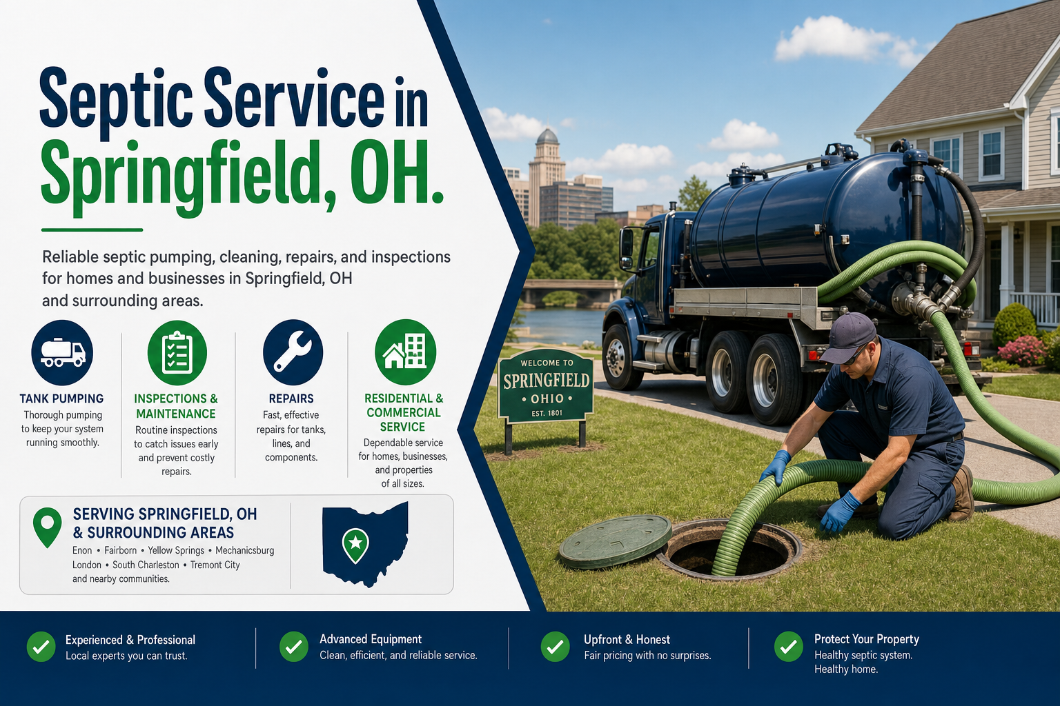 Septic Service in Springfield OH from Septic Service Co.