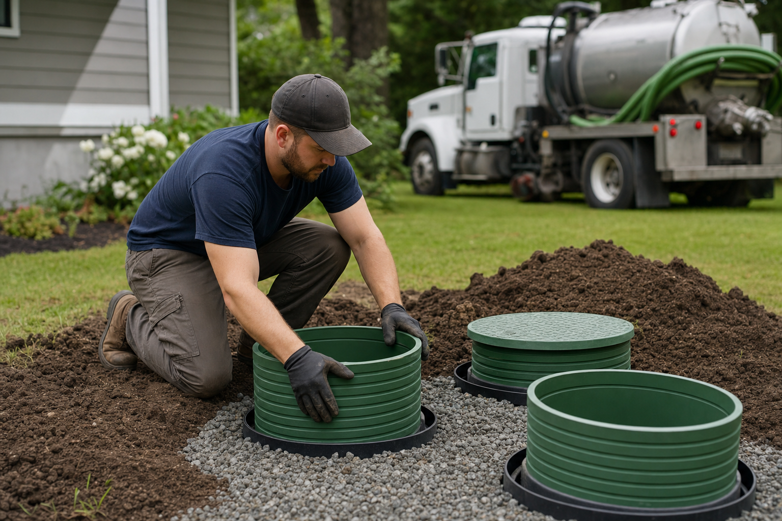 Local septic tank risers installation information and service options